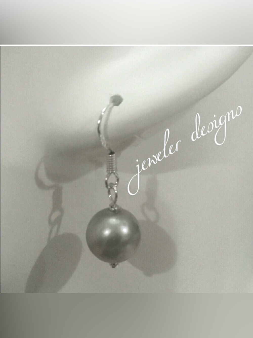Akoya Pearls Round 9-10mm in Grey designed in 925